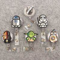 Classical Star Wars Style 360° Retractable Badge Reel Nurse Doctor Card Holder Office Hospital Name Card Supplies Card Holders