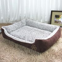 High Quality 2018 New Big Size Large Dog Bed Mat Soft Fleece Kennel Pet Dog Cama Puppy Cat Warm Bed House Cozy Dog House Pad