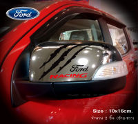 สติ๊กเกอร์ติดรถ สติ๊กเกอร์ติดกระจกมองข้าง FORD Racing อุปกรณ์แต่งรถ รถแต่ง รถซิ่ง รถยนต์ รถกระบะ รถตู้ FORD RANGER Car Stickers จำนวน 2 ชิ้น