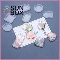 SUN BOX ประณีต ทำด้วยมือ อีพ็อกซี่ งานฝีมือ DIY พวงกุญแจสร้อยคอ เรซินแม่พิมพ์จี้ การทำเครื่องประดับ แม่พิมพ์ซิลิโคน