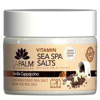 LA PALM VITAMIN SEA SPA SALTS VANILLA CAPPUCCINO 340 g ของแท้!! / Soak แช่ผิวกาย