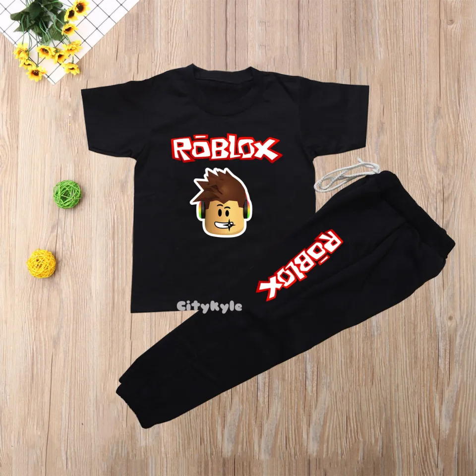 Roblox T-Shirt Jogger for boys kids (1-11yrs.old small to xlarge) quality  made unisex terno