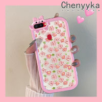 เคส Chenyyka สำหรับ OPPO เคส R15กันกระแทกหลากสีดอกไม้จิตรกรรมภาพการ์ตูนโปร่งใสเคสมือถือเลนส์กล้องถ่ายรูปปิศาจน้อยสุดสร้างสรรค์เคสป้องกันเคสซิลิโคนใส