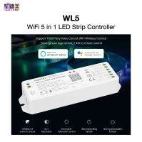 【▼Hot Sales▼】 uylexs Wl5ไวไฟเครื่องควบคุมแถบไฟ Led 5 In 1ความเข้ากันได้สูงสุด2.4Ghz Rf//wFi/ Third Party Miboxer Mi-Light