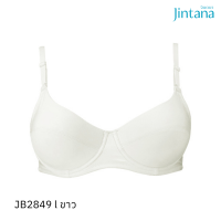 Jintana เสื้อชั้นใน (เสริมโครง) รุ่น Basic Bra รหัส JB2849 สีขาว