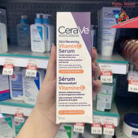 เซราวี Cerave Vitaminc Serum Skin Renewing Vitamin C เซรั่มบํารุงผิวหน้า 30ml เผยผิวกระจ่างใส ฟื้นบำรุงปราการผิว