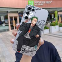 Chenyyka เคสสำหรับ OPPO Reno5 4G Reno 5 5G Reno 5 Pro 5Gกรณีแฟชั่นน้ำ Zoro สแควร์สีเมทัลลิโทรศัพท์กรณีบางแบบซิลิโคนปลอกเต็มเลนส์ปกกล้องปกป้องกันกระแทกกรณี