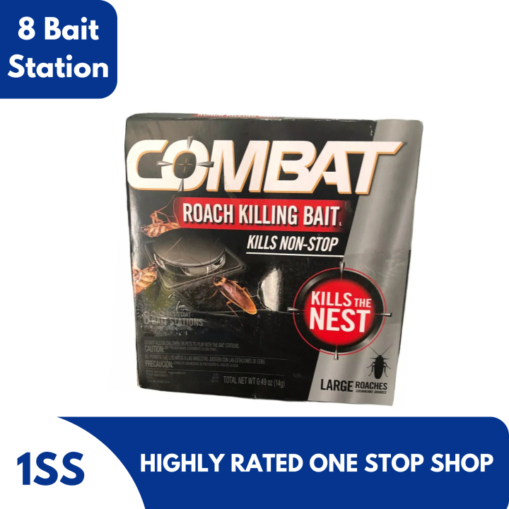 Combat Roach Killing Bait 8 Stations Large Lazada PH