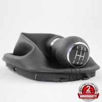 【cw】 For VW Passat B5 B5.5 1997 1998 1999 2000 2001 2002 2003 2004 2005 Car-Styling 5 Speed Gear Shift Knob With Real PU Leather Boot 【hot】