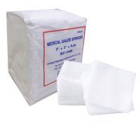 United Medical Gauze ผ้าก๊อซพับทำแผล ขนาด 3"x3" 8 ชั้น 100 ชิ้น 1 ห่อ