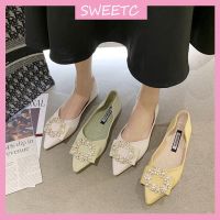 COD DSFEDTGETEER SWEETC Kasut raya perempuan Raya 2023 Womens Flat Shoes Soft-soled Comfortable Square Toe Flat Shoes