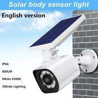 ?Dream Best?5W PIR motion sensor wall light waterproof outdoor garden Street security light simulation surveillance camera solar power lamp