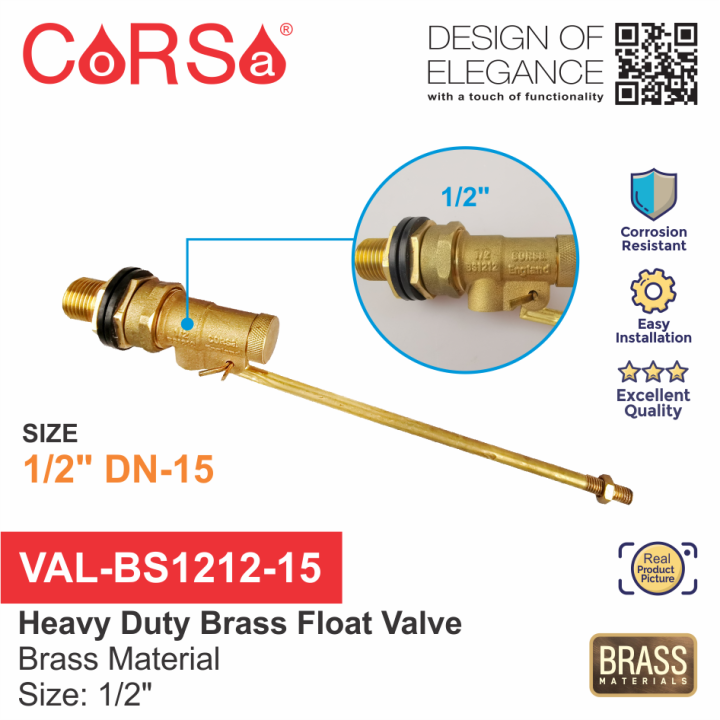 VALBS1212 Heavy Duty Brass Float Valve Size 1/2 inch 3/4 inch Lazada