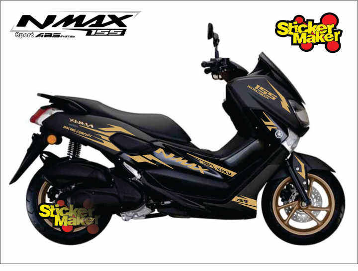 Cod Stiker Cutting Variasi Bodi Yamaha Nmax Old Sticker Lis Striping