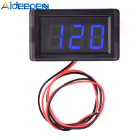 Aideepen 0.56 DC5V-120V ดิจิตอลโวลต์มิเตอร์แรงดันทดสอบวัดจอแสดงผล LED 2สายโวลต์มิเตอร์สำหรับรถจักรยานยนต์รถยนต์มอเตอร์แผงเมา