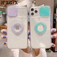 ✳✖ Transparent Armor Ring Holder Phone Case For funda iphone 12 mini 12pro XR X XSMax 7 8Plus Clear Soft Back Protection Cases capa