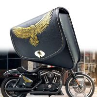 Motorcycle Waterproof Bag Motorcycle Saddle Bags Pu Leather Motorbike Side Tool Bag Out Door Luggage For Harley Sportster XL 883