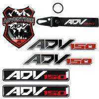 ADV 150โลโก้โล่เหมาะสำหรับฮอนด้า ADV150รถจักรยานยนต์สติ๊กเกอร์แผงด้านข้างถังน้ำมันเชื้อเพลิงแผ่นป้องกันแฟร์ริ่งโลโก้สติ๊กเกอร์กระจกหน้ารถสติ๊กเกอร์