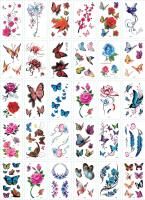 【YF】 30 Pieces/set Water Transfer SC Body Tatoo Waterproof Temporary Tattoo Sticker Flower Skull Decal Art Fake Beauty 3D