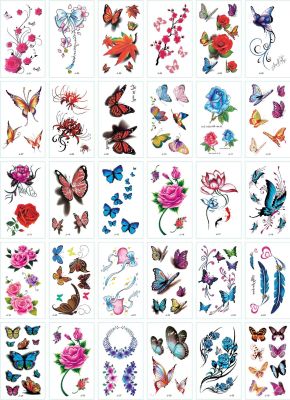 hot【DT】 30 Pieces/set Transfer Tatoo Temporary Sticker Decal Fake