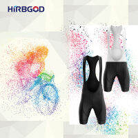 HIRBGOD Men Road Bicycle Suspender Shorts Summer Cycling Hosenträgershorts Breathable Cushion Cycling MTB Bib Shorts,TYZ1445-01