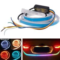 12V 1.5M Car Rear Trunk Tail Light Dynamic Streamer Reverse Warning LED Strip Car Tailgate Flowing Brake DRL Turn Signal Lamp