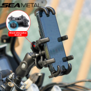 SEAMETAL Motorcycle Shock Absorber Mobile Phone Holder Adjustable Bicycle
