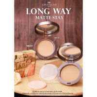 GINA GLAM Long Wear Matte Stay - G40 จีน่าแกรม แป้งพัฟ+รองพื้นเรียบเนียนและปกป้องผิวจากแสงแดด SPF 15 กันน้ำ คุมมัน