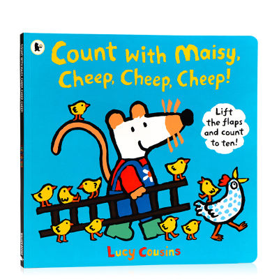 Count with mouse wave counting number game flipping Book Childrens English Enlightenment picture book Lucy cousins