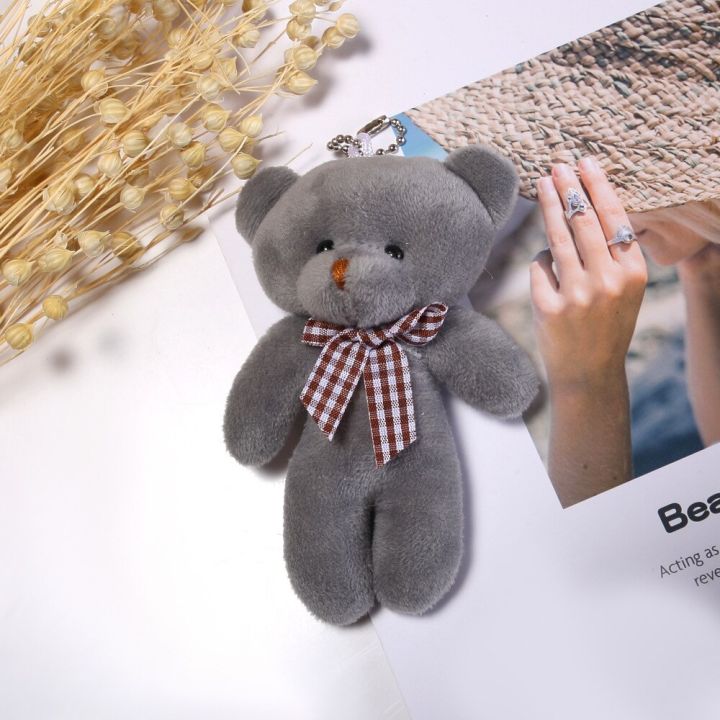 12ชิ้นของเล่นตุ๊กตาหมีเท็ดดี้หมีของเล่นตุ๊กตาหมีสยามของขวัญจี้พวงกุญแจขายส่งโรงงาน-kado-kecil-สำหรับแฟน