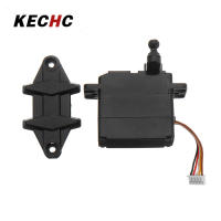 KECHC 5-สายไฟ2.2กก. 19G Servo พร้อมเกียร์พลาสติกสำหรับ Xinlehong 9125 1/10ชิ้นส่วนรถยนต์ RC No.25-ZJ04