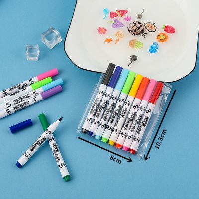 6/8/12 Colors Magical Water Painting Pen Set Water Floating Doodle Kids Drawing Early Art Education Pens Magic Whiteboard Marker