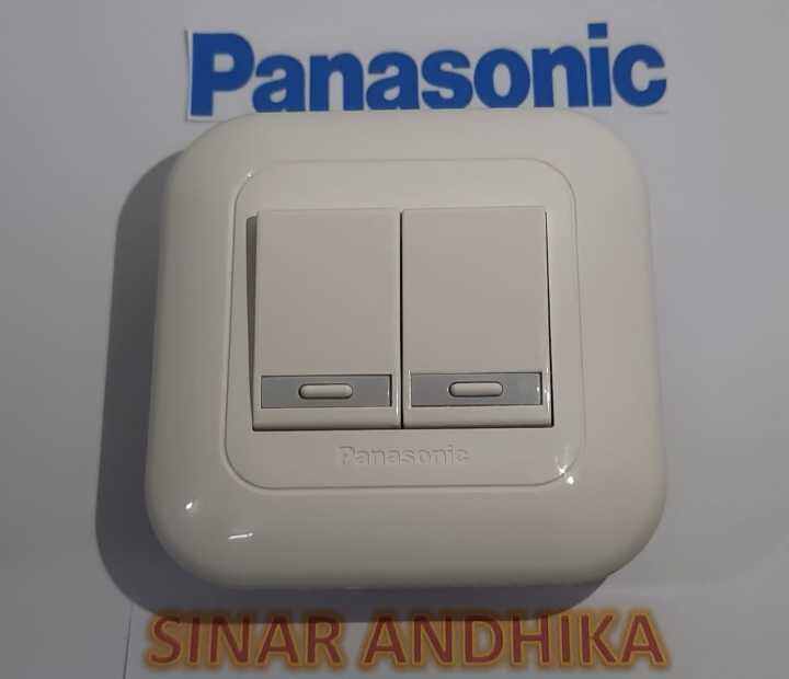 SAKLAR SERI KECIL WARNA PUTIH PANASONIC WEJ 78029 + WEJ 5531 | Lazada ...