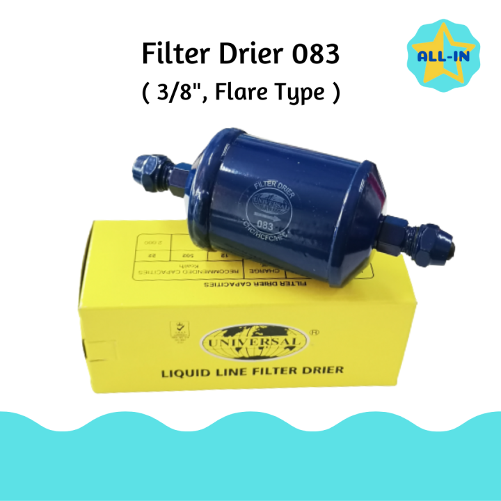 Universal Filter Drier EC083 (3/8" SAE Flare, Liquid Line) Lazada