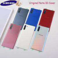 100Original SAMSUNG Galaxy Note 10 N970 N970F Back Cover Battery Door Rear Glass Case Housing Shell With Camera Lens Frame+Logo