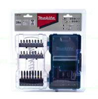 Makita E-07107 ชุดดอกไขควง + ดอกบล๊อก (28 PCS) กล่องใส