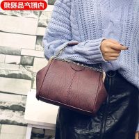 --238812Womens bag❡◑☌ Blue cool the new 2023 han edition tide restoring ancient ways female bag PU bag clip female bag shoulder bag inclined shoulder bag