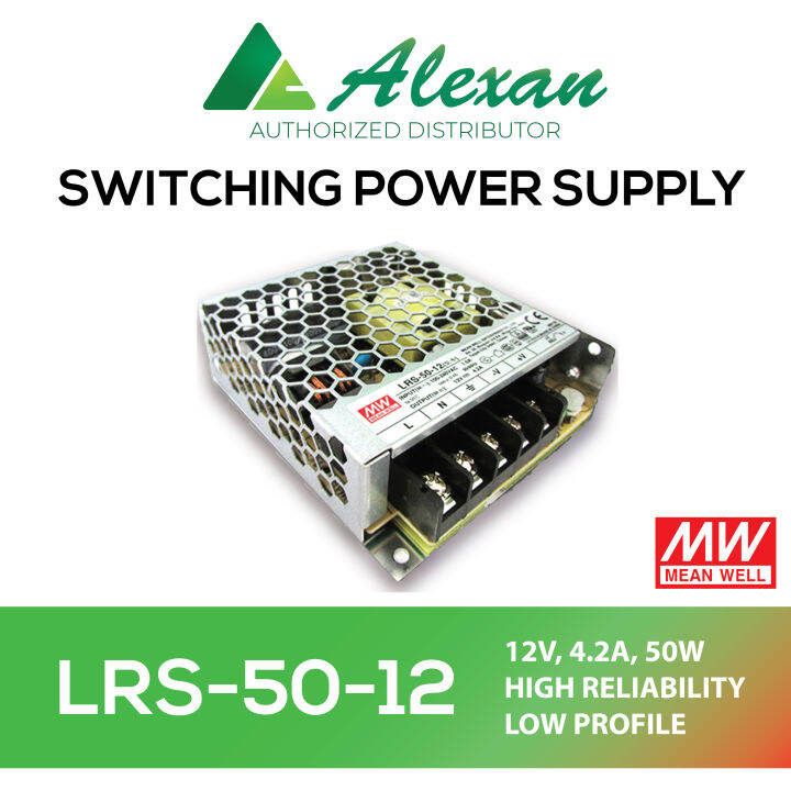 Mean Well Lrs 50w Lrs 50 12v Enclosed Switching Power Supply Lazada Ph 8375