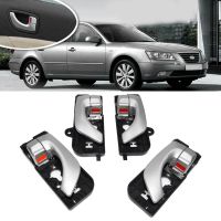 Inside Door Handle Front Rear Left Right Set for Hyundai Sonata 2005 2006 2007 2008 826103K020 826203K020 Car Styling