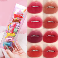 Smilelli Mekoco 8สี/ชุด Mini Candy Matte ลิปสติกชุด Velvet Matte Portable Projectile Candy ลิปสติกลิปสติกกันน้ำและให้ความชุ่มชื้น