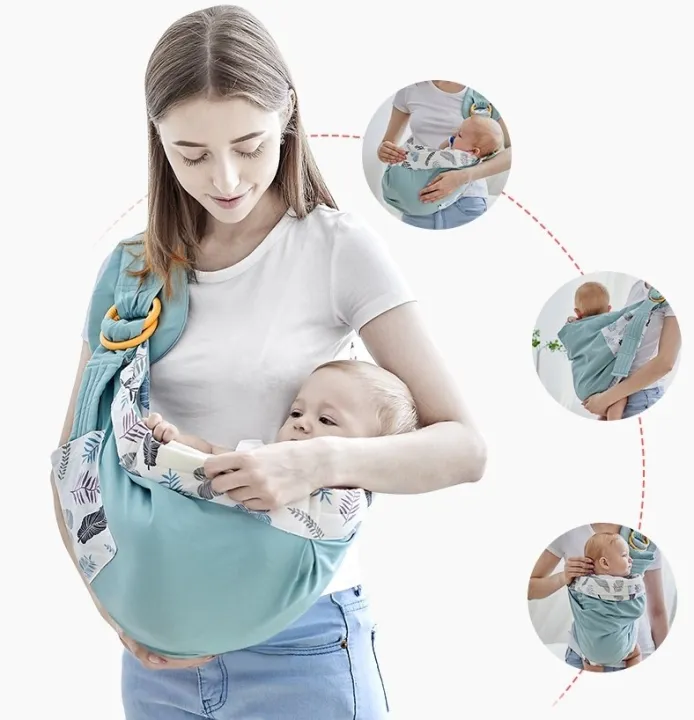 Baby Cloth Sling Wrap Breathable Carrier Front and Chest Newborn Carrier Nursing Towel Sling and