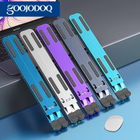 【firm】ขาตั้งแล็ปท็อป GOOJODOQ อลูมิเนียมปรับได้ Soporte Notebook Soporte Para แล็ปท็อปพับ Soporte Portatil Stand สำหรับ MacBook Pro