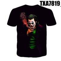 2023ใหม่❦✿❀∮ Clown dzirt ผู้ชายผู้หญิงฮิปฮอปสตรี Tee เสื้อผ้าเย็นผู้ชายท็อปส์โจ๊ก3D พิมพ์เสื้อยืดสนุก NYY