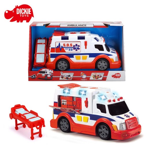 Đồ chơi xe cứu thương dickie toys ambulance - ảnh sản phẩm 1