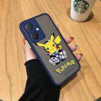 Cetus เคสโทรศัพท์ Vivo Y27การ์ตูนน่ารักแฟชั่นมีน้ำค้างแข็งโปร่งใส Pikachu กันกระแทกมีกล้องเคสโทรศัพท์ป้องกันคลุมทั้งหมด