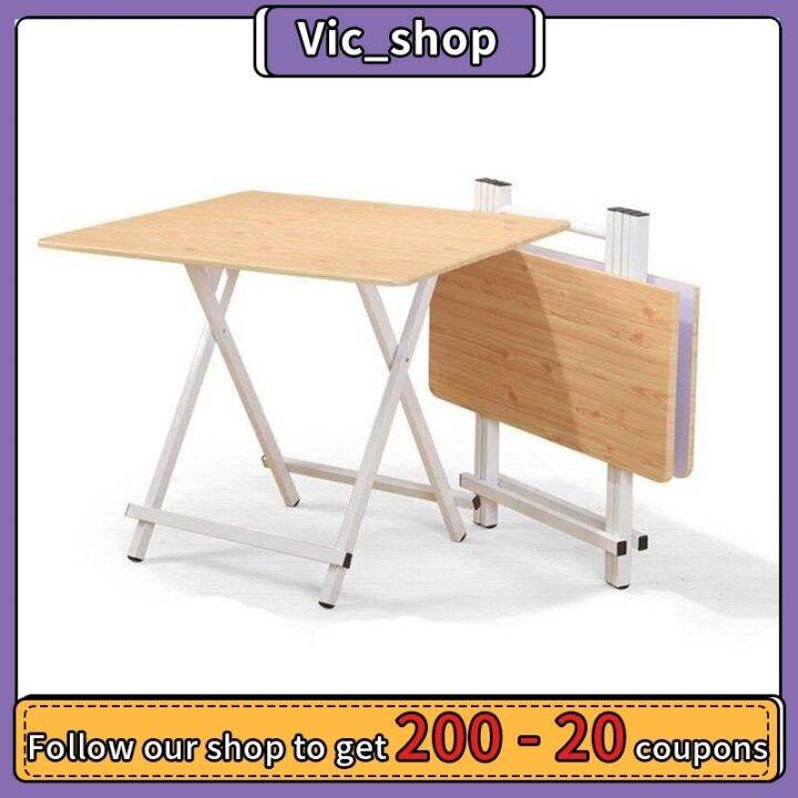 Portable Dining Table (60x60xH55cm) Folding Camping Solid Wood Lazada PH