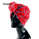 Lijing มุสลิม Hijab Headscarf Bonnet หมวกผู้หญิงดอกไม้ Knotted รอบ Hijab หมวกแอฟริกัน Beanie Bandanas ฝาครอบ Turban หมวก Chemo หมวก