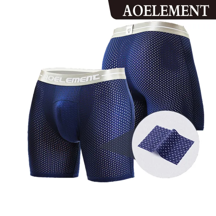 AOELEMENT Fashion Comfortable Long Leg Short Leg Men's Boxers Shorts ...