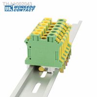 ❣❁ 5Pcs USLKG10 USLKG 10 mm² Earth For UK-10N Ground Modular Connector Wire Electrical USLKG10N DIN Rail Screw Terminal Block