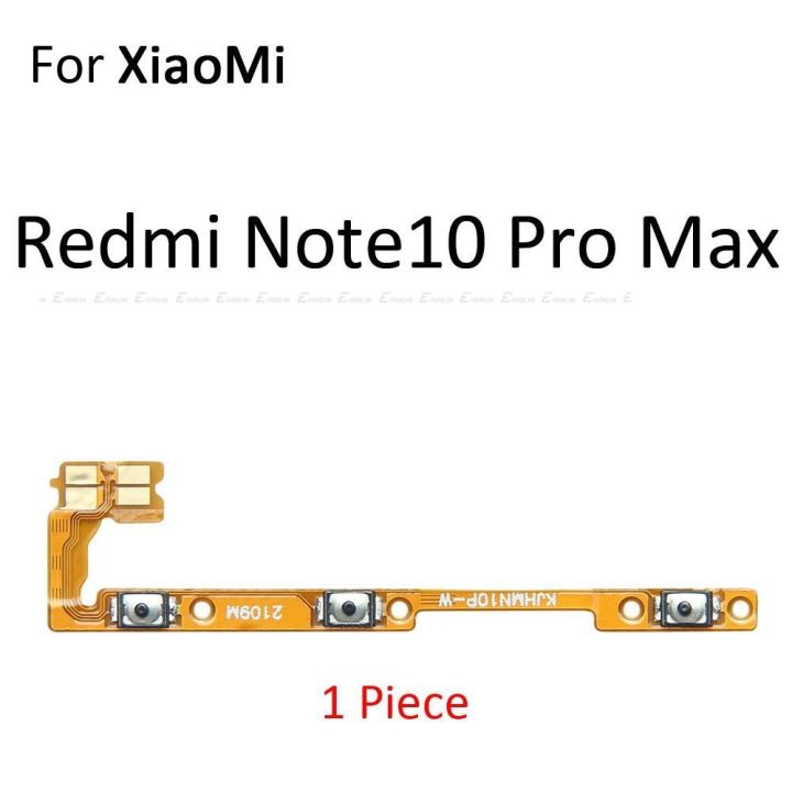 สวิตช์ปิดเครื่องคีย์ปิดเสียงปุ่มปรับระดับเสียงเงียบสายดิ้นสําหรับ-xiaomi-redmi-9c-9a-nfc-note-9-9t-9s-10-pro-max-10t-อะไหล่ซ่อม